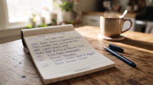How to Turn a Meal Plan Into a Grocery List 2 Checking pantry staples before finalizing a grocery list
