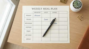 Weekly Meal Plan for a Couple: A Practical Seven Day System That Actually Works 3 Seven day meal plan grid for a couple with breakfast lunch and dinner