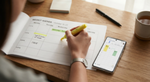 How to Make a Weekly Meal Plan From Scratch: A Complete System 2 Marking busy and free nights on a calendar before building a weekly meal plan