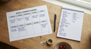 How to Make a Weekly Meal Plan From Scratch: A Complete System 3 Completed weekly meal plan example built from a blank template