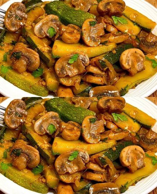 Delicious Zucchini with Mushrooms Recipe