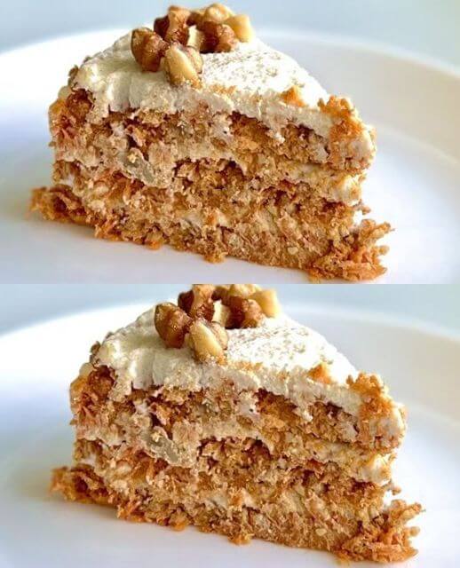 No Flour! No-Bake Carrot Cake Recipe: