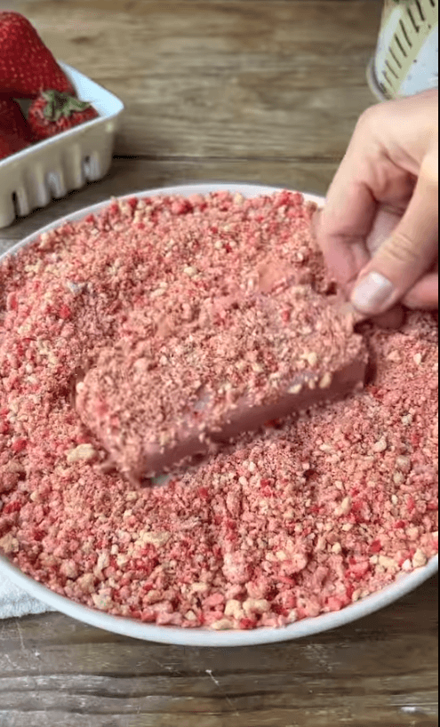 Strawberry Shortcake Ice Cream Bars