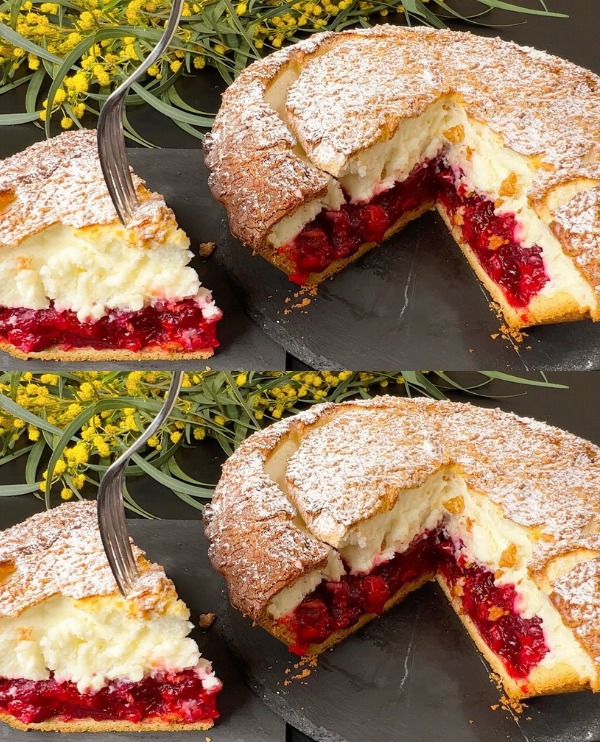Irresistible Yogurt Cherry Cake