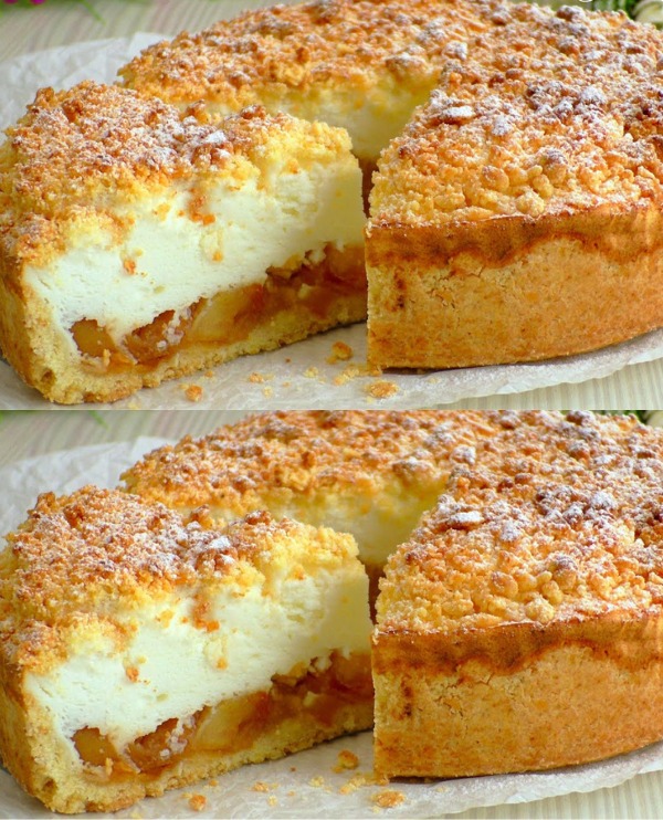 Apple Pie with Soufflé Cream