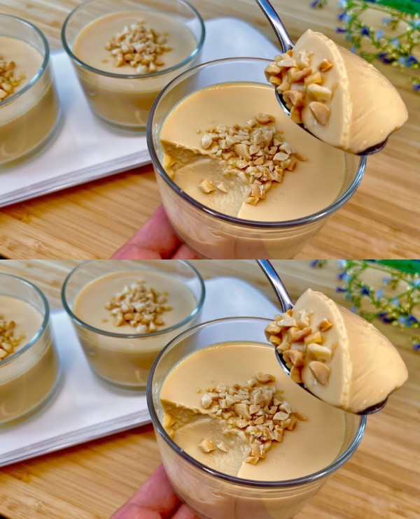 No-Bake 3-Ingredient Milk Pudding Dessert!