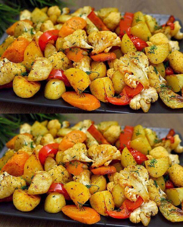 Potatoes with Vegetables in the Oven! Simple, Quick, and Very Tasty!