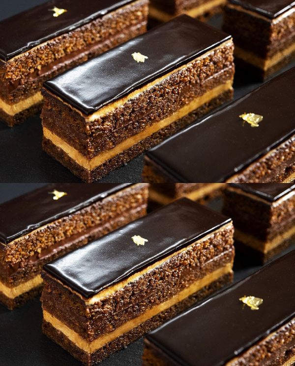 chocolate cake with all the components