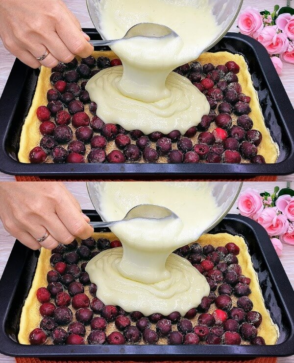 Grandma's Cherry Almond Cake Recipe