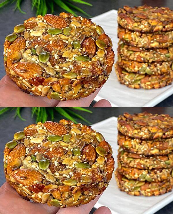Healthy Nut and Seed Cookies - Flourless and Sugar-Free Recipe