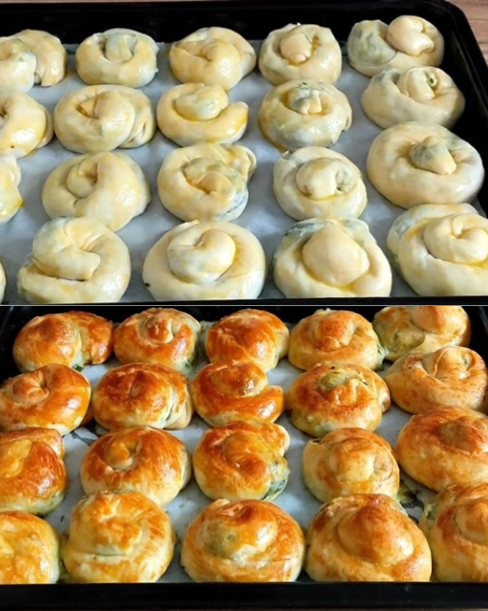 Homemade pies with spinach and cheese