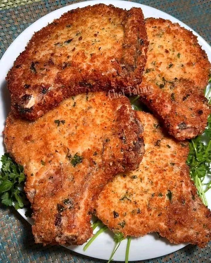 Parmesan Fried Pork Chops 1