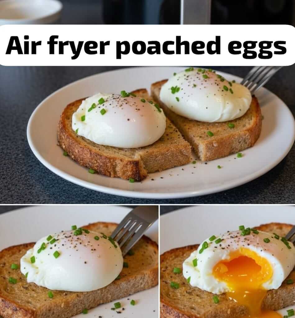 AIR FRYER POACHED EGGS 1