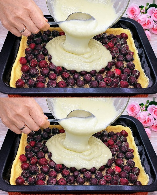 Cherry Almond Cake Recipe