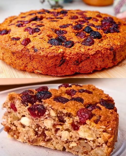 Apple, Nut, and Oat Cake Recipe