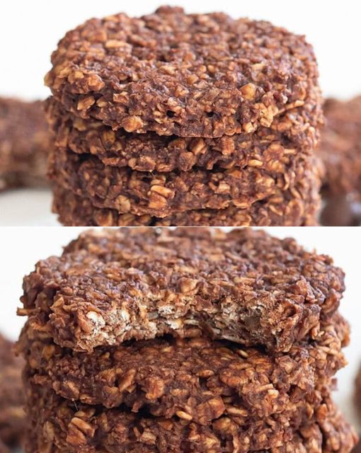 3 Ingredient Chocolate Oatmeal Cookies