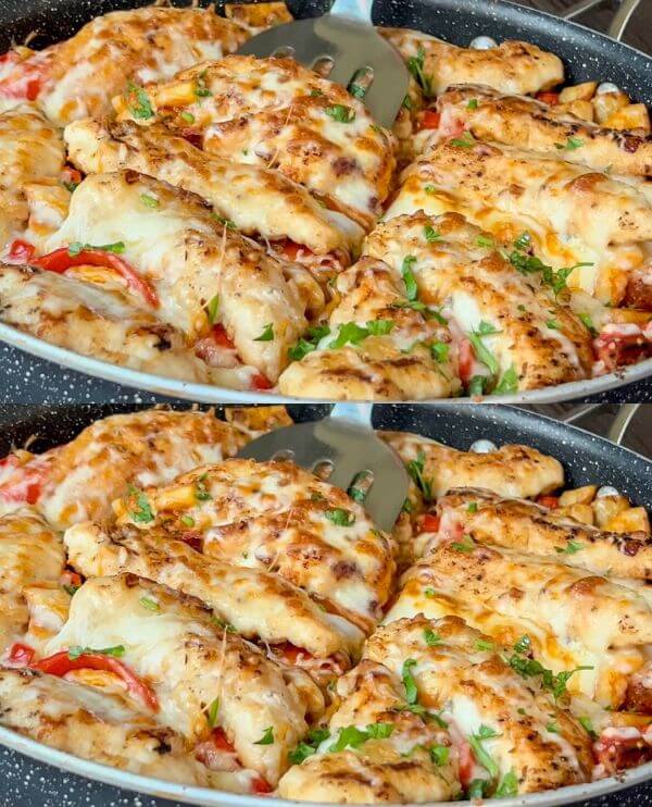 Chicken with vegetables and potatoes