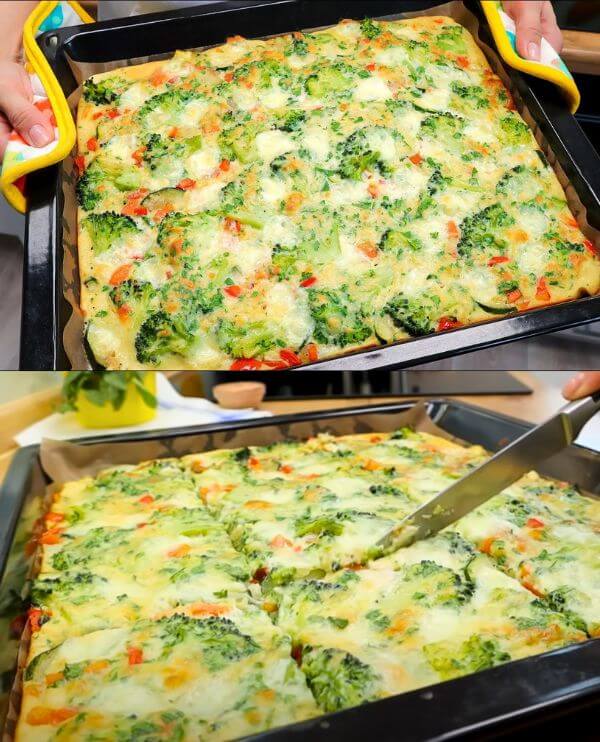 Vegetable Pan Pizza Recipe