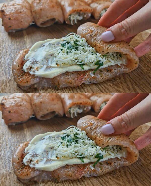 Grandma's Delicious Chicken Roll-Up 1 Delicious Chicken Roll-Ups