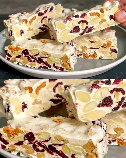 Almond Walnut Cranberry Nougat Recipe