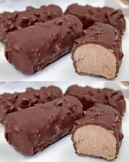 Frozen Chocolate Bars with Peanuts 1 Frozen Chocolate Bars with Peanuts