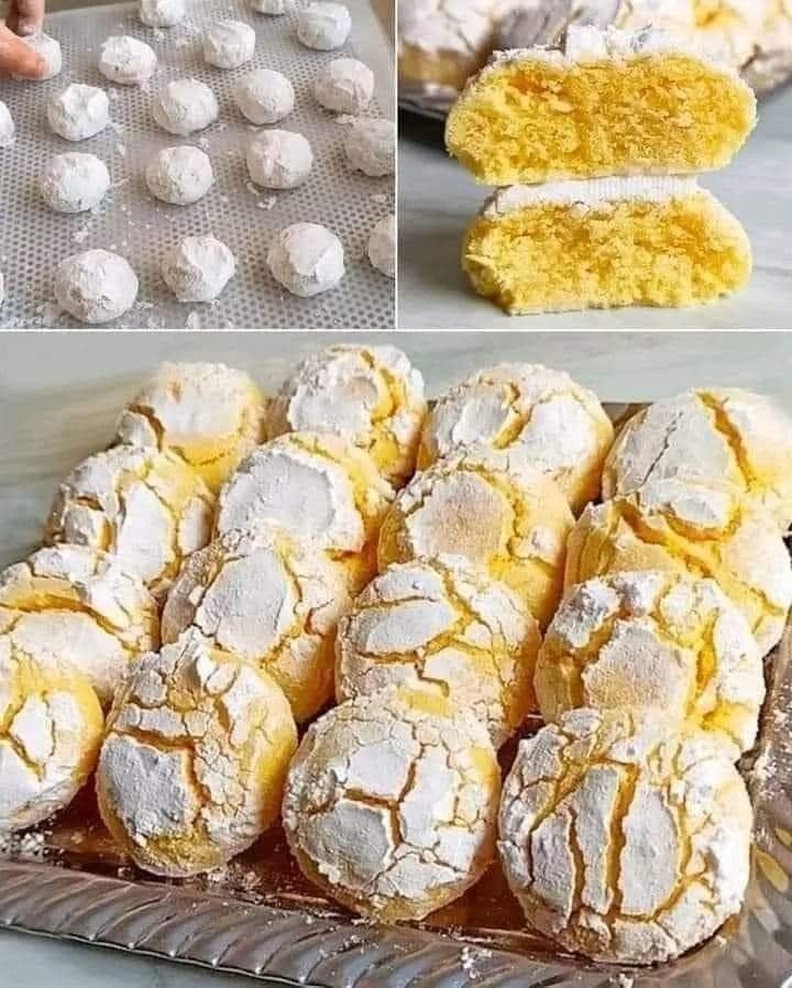 Lemon Crinkle Cookies