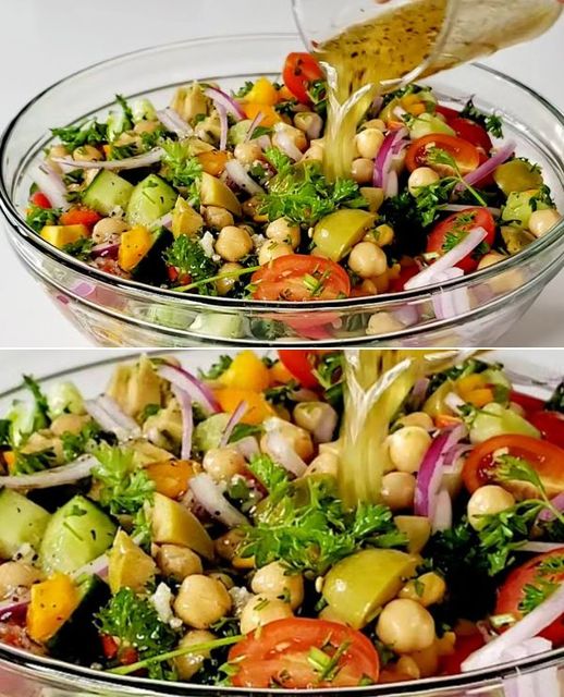 Mediterranean Chickpea Salad Recipe: A Tasty and Nutritious Delight 1 Mediterranean Chickpea Salad Recipe: A Tasty and Nutritious Delight