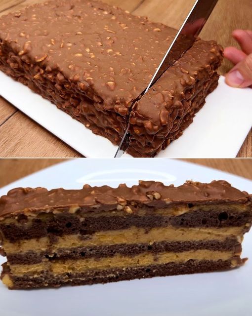 Delicious and Juicy Chocolate and Peanut Cake 1 Delicious and Juicy Chocolate and Peanut Cake