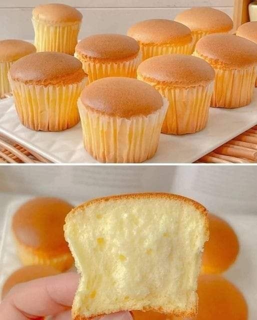 Quark Muffins With Vanilla Pudding