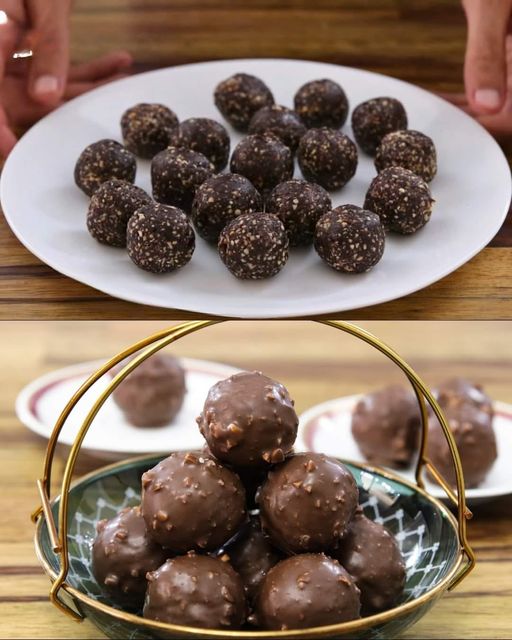 Sugar-Free Hazelnut Date Chocolate Truffles