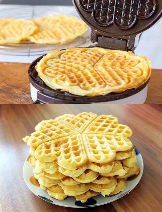 Vanilla Yoghurt – Waffles prepared in just 1 minute