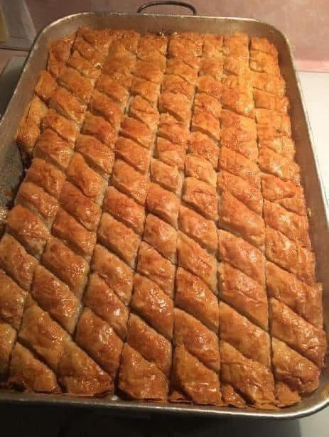 Baklava with walnut