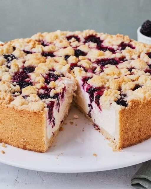 Blackberry cake with quark! 