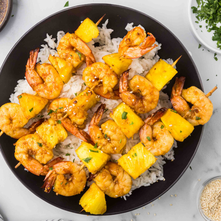 Air Fryer Shrimp Skewers 1