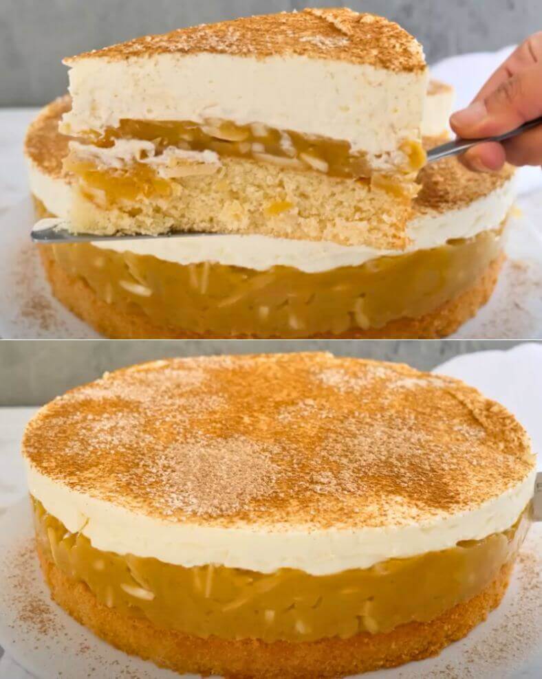 Excellent Apple Cake with Sour Cream