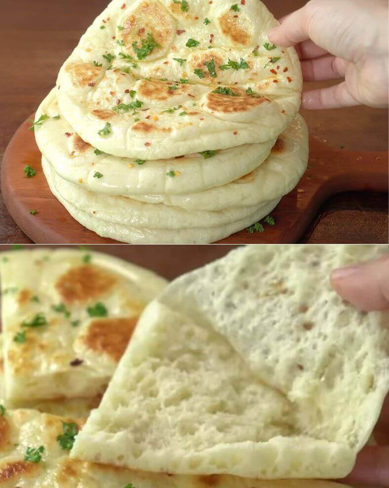 Soft & Fluffy Grilled Flatbread Recipe