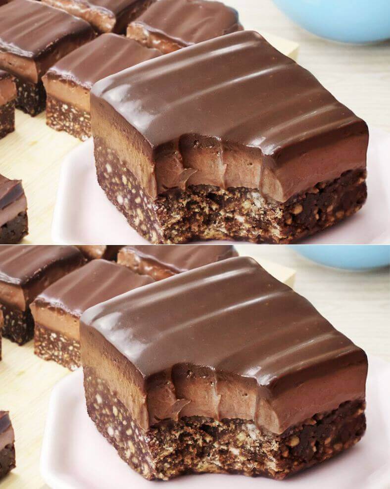 No-Bake Chocolate Cheesecake Biscuit Bars
