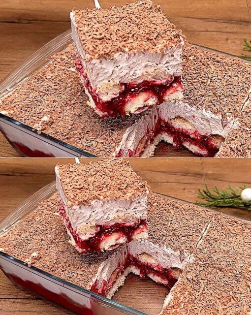 No-Bake Raspberry and Ricotta Dessert