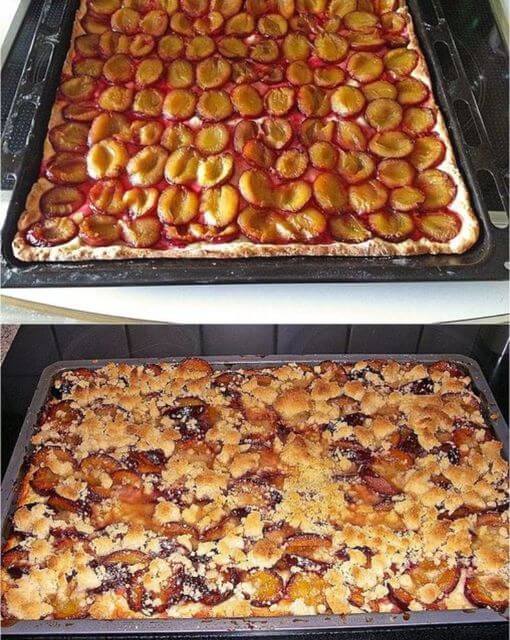 Addictive Ultra-Juicy Plum Cake with Crumble