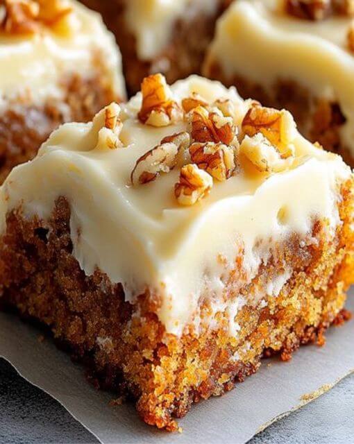 Decadent Carrot Cake Bars