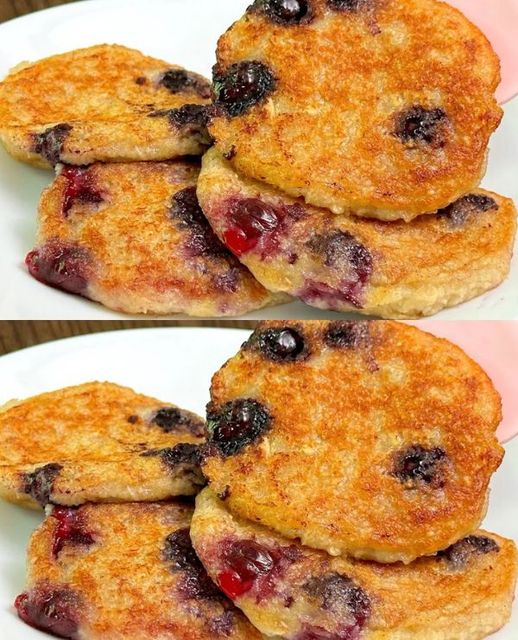 Quick and Delicious Blueberry Banana Oatmeal Pancakes 1 Blueberry Banana Oatmeal Pancakes