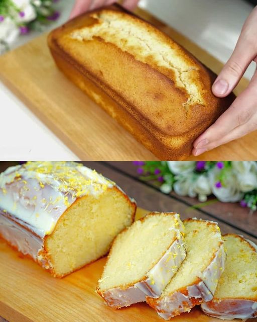 Lemon Pound Cake with Condensed Milk Glaze