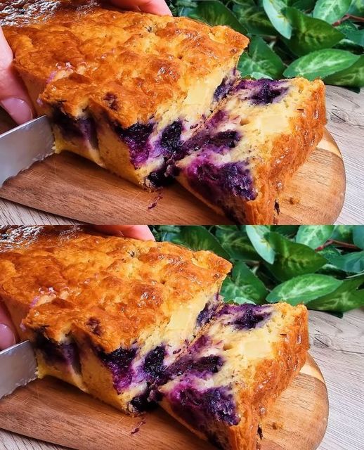 Oatmeal, Apple, Yogurt, and Blueberry Cake