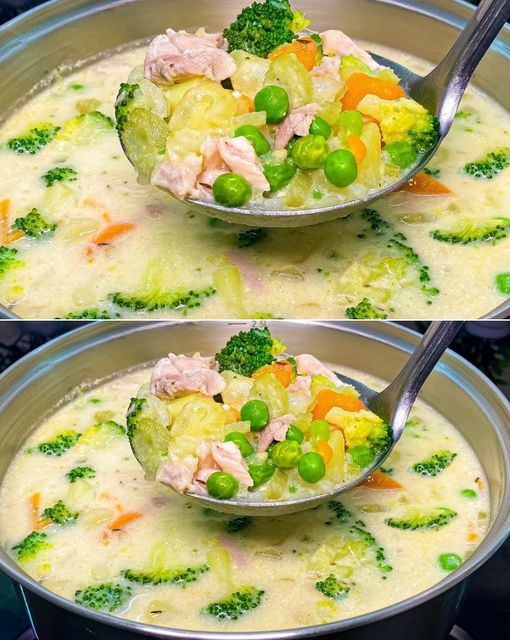 Creamy Chicken and Broccoli Soup 1 Creamy Chicken and Broccoli Soup