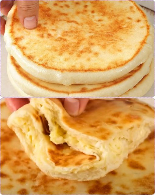 Cheese Bread (Khachapuri) Without Yeast