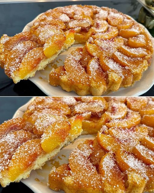 Peach Upside-Down Cake Recipe