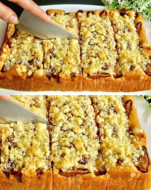 Plum Crumble Cake Recipe