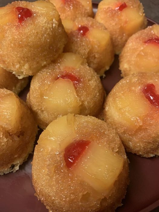 Pineapple Upside Down Cupcakes 