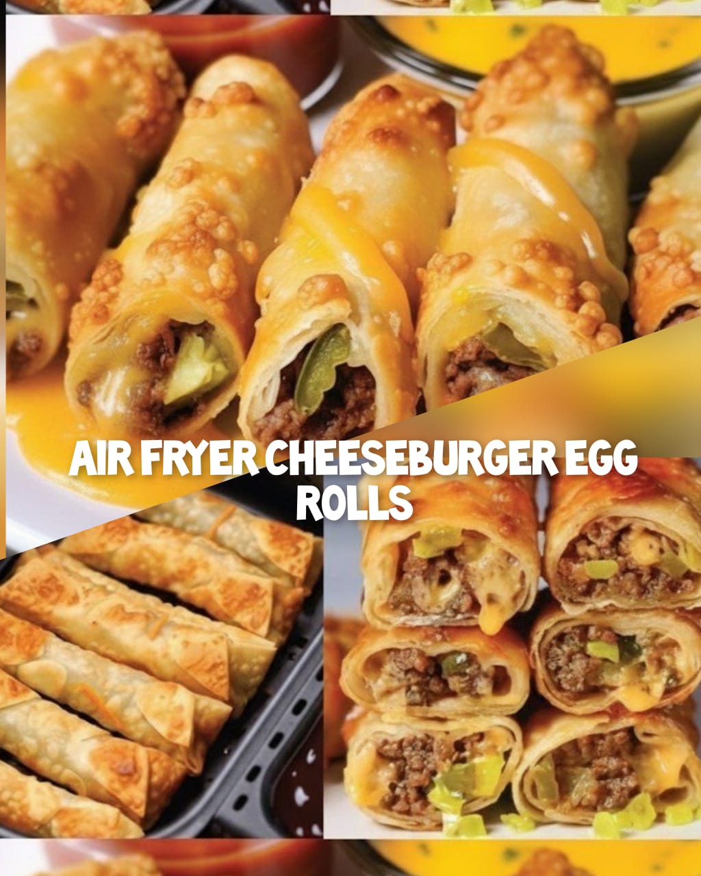 Keto Air Fryer Cheeseburger Egg Rolls 1