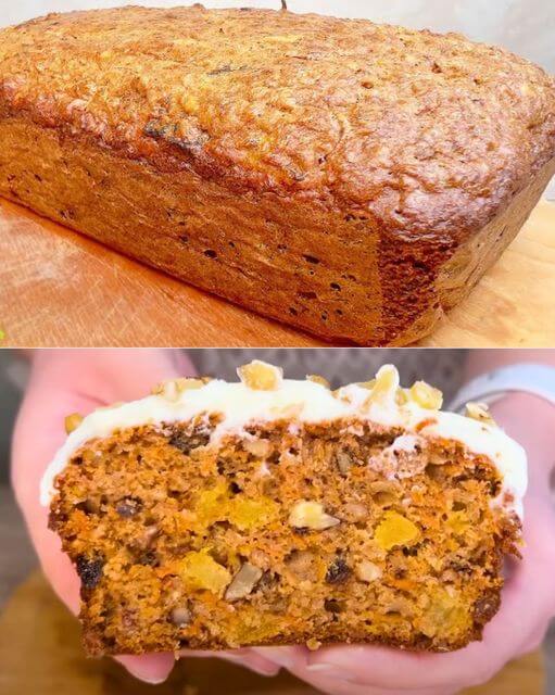 Carrot Nut Cake with Cream Cheese Frosting